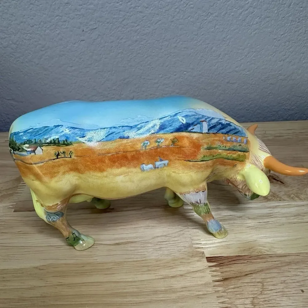 Cow Parade #9174 Vincent Van Cogh 2000 Westland Giftware Figurine with Box & Tag
